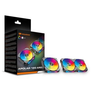 Fan Cooler Cougar Apolar 120 Black Kit X3 ARGB