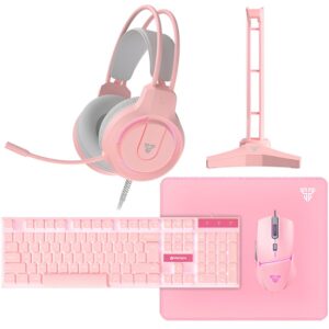Combo Gamer Fantech 5 en 1 P51 Pink Sakura
